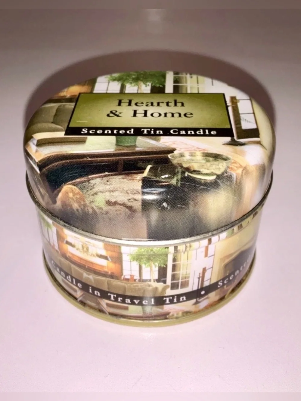 Hearth & Home Scented Tin Candle In Travel Tin Christmas Scent!